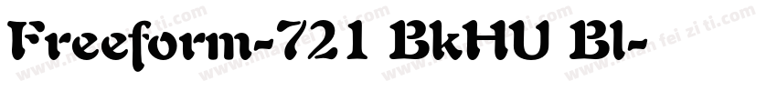 Freeform-721 BkHU Bl字体转换
